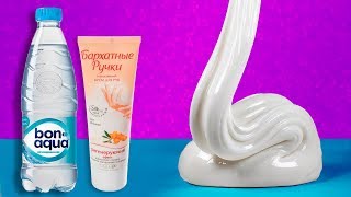 СДЕЛАЕТ КАЖДЫЙ слаймер! Глянцевый глосси СЛАЙМ из ВОДЫ и КРЕМА СДЕЛАЕТ КАЖДЫЙ слаймер! Глянцевый глосси СЛАЙМ из ВОДЫ и КРЕМА