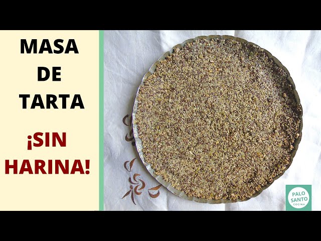 MASA QUEBRADA PARA TARTAS SIN HARINAS DE CEREAL • NutriserNutriser