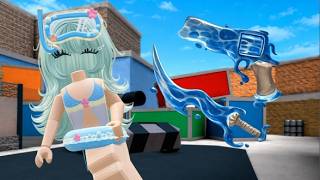 PLAYING MM2 WITH WAVES SET (FUNNY)