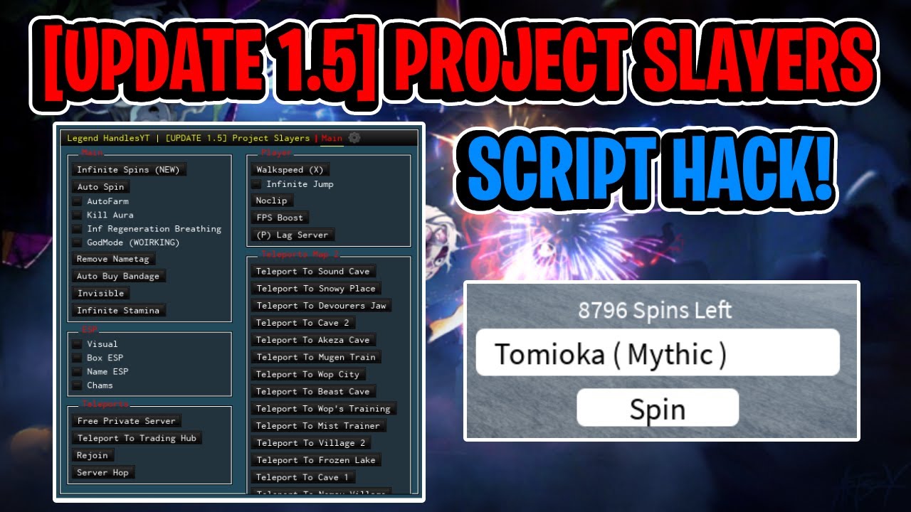 New V2 Update script in Project Slayers 