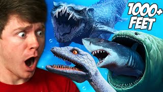 ULTIMATE Sea Monster SIZE COMPARISON! (Reaction)