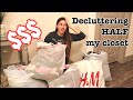 GETTING RID OF HALF MY CLOSET | Declutter 2020