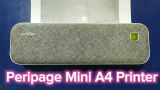 PeriPage mini A4 Printer: Setup Guide