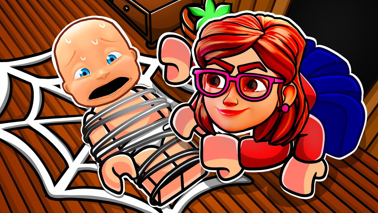 Mommy is an EVIL SPIDER in Roblox!