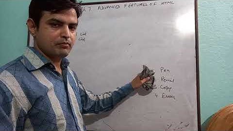 Class 8 Computer Ch.7 Advanced Features of HTML Video1 by Suryasen