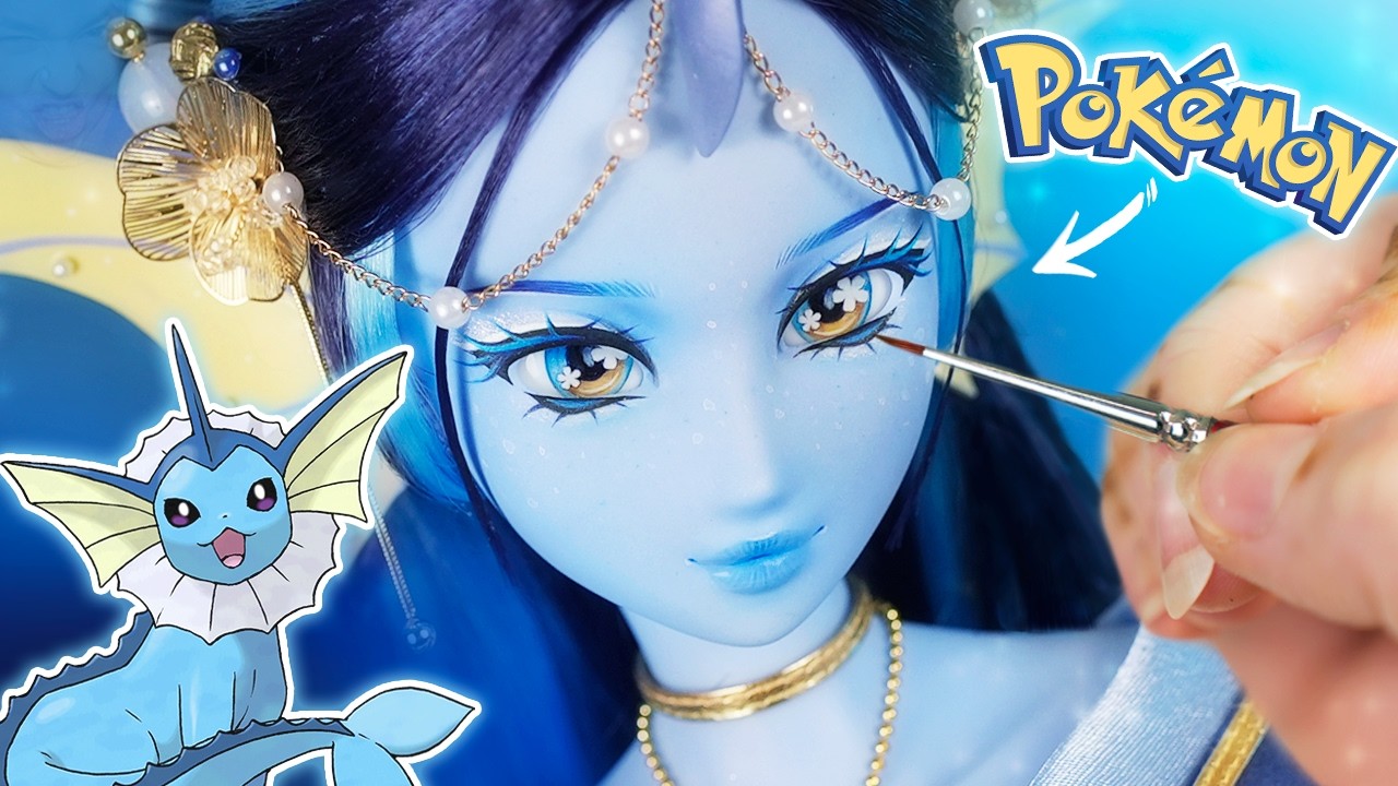 We made a 2.5 FOOT TALL MERMAID from POKEMON!