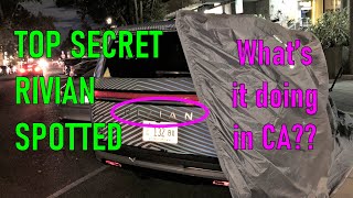 TOP SECRET RIVIAN SUV PROTOTYPE spotted!  What's it doing in CA with its “COVER BLOWN”?? by Kelvin's Garage 729 views 2 years ago 4 minutes, 41 seconds