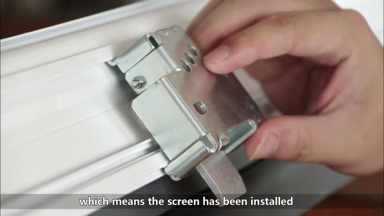 Electric screen installation video YouTube