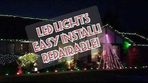 Custom LED Christmas lights that are REPAIRABLE and stronger than GOVEE