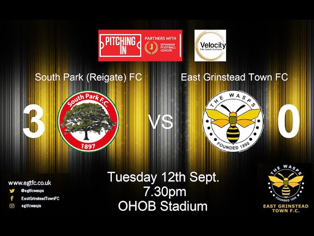 EGTFC vs South Park (Isthmian League Velocity Cup) - Tuesday 12th Sept. 2023