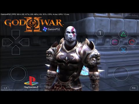 emulator: aethersx2 for andoroid game iso: god of war 2 ps2.iso