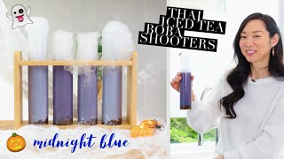 Midnight Blue Thai Iced Tea ♥ Halloween Bubble Tea Recipe