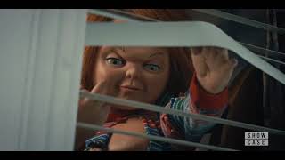 Chucky flips the middle finger to an old lady