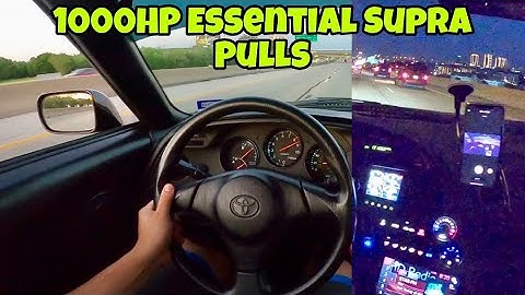 I Took My MKIV Supra Out For Some "Essential" Driving. 1000HP+ Supra POV