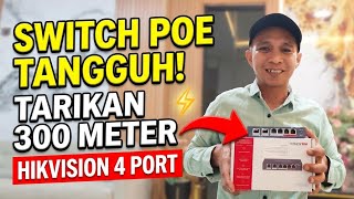 Switch PoE Tangguh Berbodi Metal! Review Lengkap Hikvision DS-3E0106P-E/M