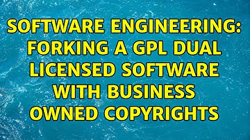 Software Engineering: Forking a GPL dual licensed software with business owned copyrights