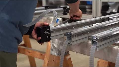 Macron Dynamics, Attaching a Pulley Assembly to a Macron Dynamics  Belt Driven Actuator