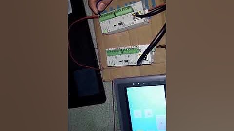 truyền thông Modbus TCP/IP kiểu Master-slave bằng PLC Delta + Hmi Samkoon