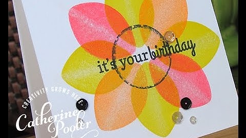 Reverse Confetti One Layer Card with Imagine Crafts Neon Inks -Catherine Pooler