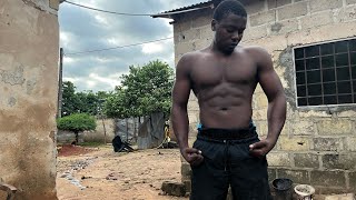 Insane African bodybuilder workout
