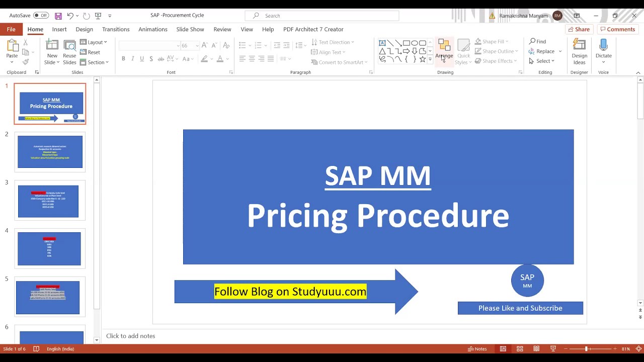 pricing procedure assignment in sap mm
