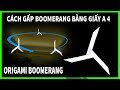 Cách gấp boomerang bằng giấy đơn giản | how to make origami boomerang easy | Phúc ngô TV