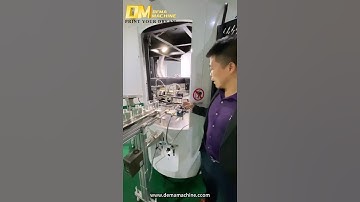 2 Color Glass Bottle Fully Automatic Screen Printing Machine | DEMA Machine  #packagingmachine