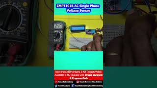 ZMPT101B AC Single Phase Voltage Sensor 16x02 LCD ESP32