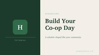 Create a Custom Schedule for Your Community