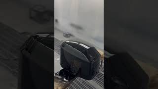 Boat engine cover 🖤 #refinish #painting #professional #black #reels