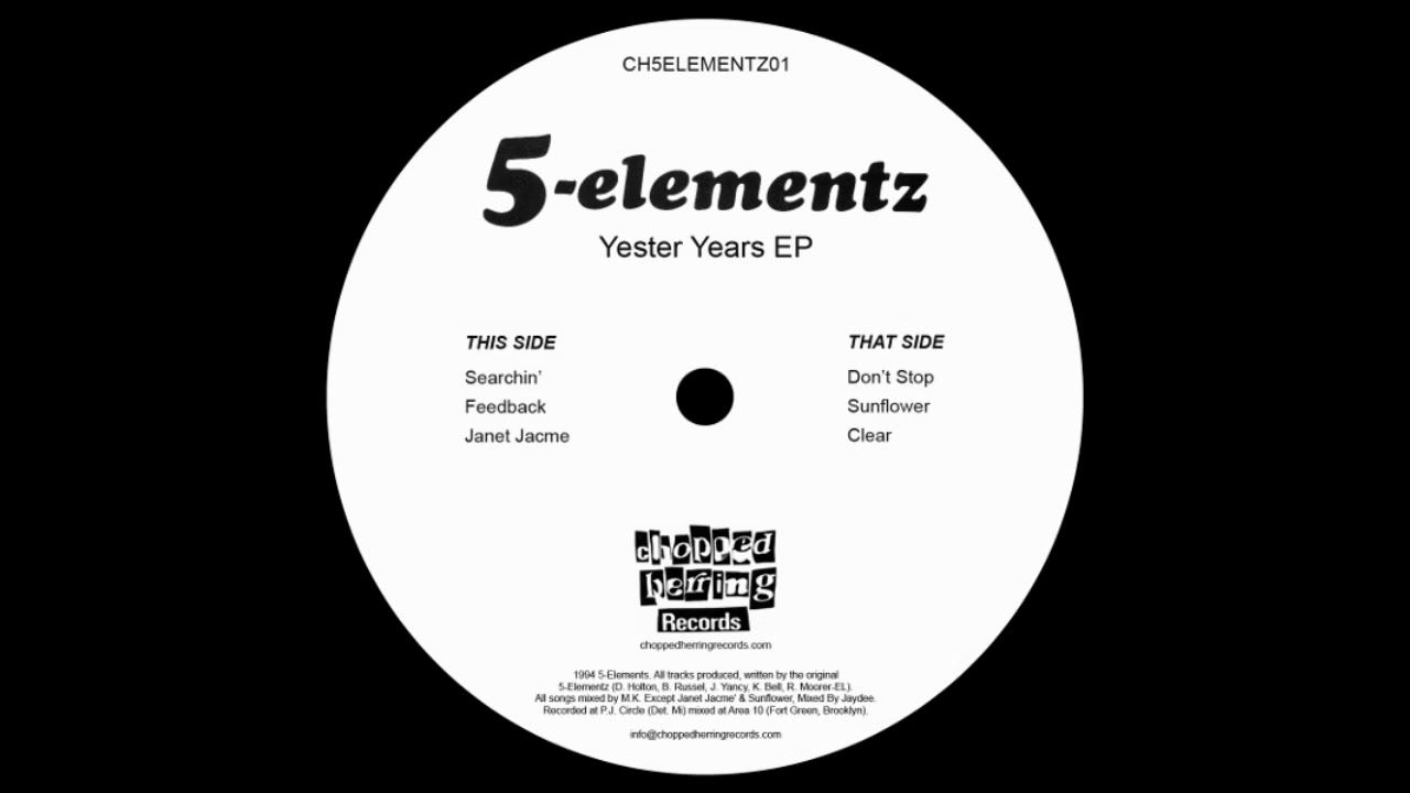 5-Elementz - Yester Years (EP) (1996) [Vinyl] [FLAC] [24-96]