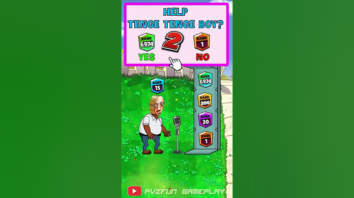 Please Help Tenge Tenge Boy Win Zombie  In Level Up Rank 6974 Game  | Plants vs Zombies Animation #2
