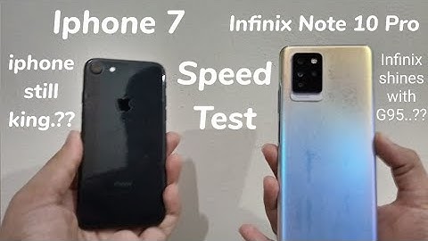 Infinix Note 10 Pro Vs iPhone 7 - Speed Test Shocking result 😱😱