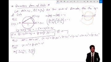 #Circle-Part-12-IITJEE Mathematics-Diametric form of Circle