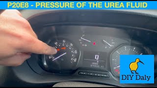 Peugeot Expert P20E8 Pressure of the urea fluid too low fault fixed