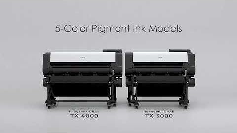 One Minute Introduction to the Canon imagePROGRAF TX Series of Large Format Printers