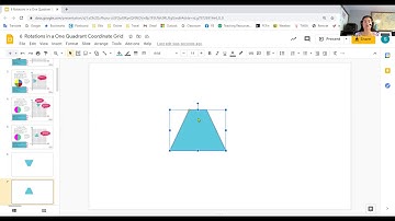 Rotating Shapes on Coordinate Grids in Slides
