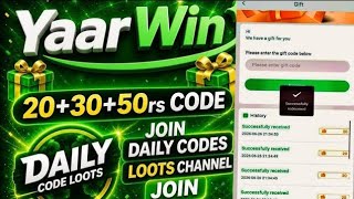 yaar Win Gift Codes | Yaar Win Gift Code Telegram Channel | Free Yaar Win Gift Code screenshot 3