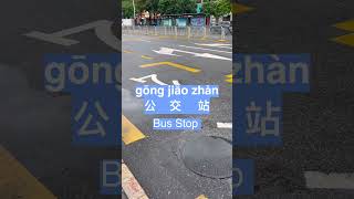 What Does a Bus Stop Look Like in China? Learn Mandarin Chinese #chinesepinyin #freemandarinchinese