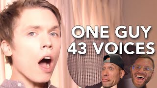 First TIME reaction to One Guy, 43 Voices (with music) - Roomie! LMAO FIRE!