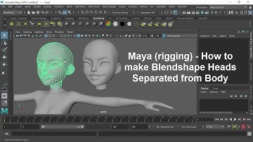 Maya (rigging) - How to make Blendshape Heads Separated from Body