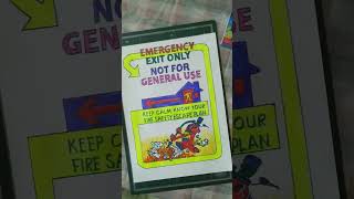 Fire Safety Drawing: keep calm know your fire Safety escape plan/ fire protection.