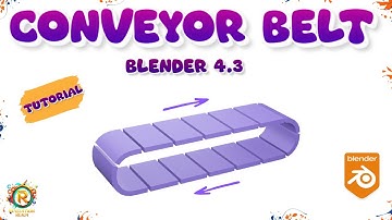 Conveyor Belt Modeling and Animation in Blender 4.3 - Beginners Tutorial
