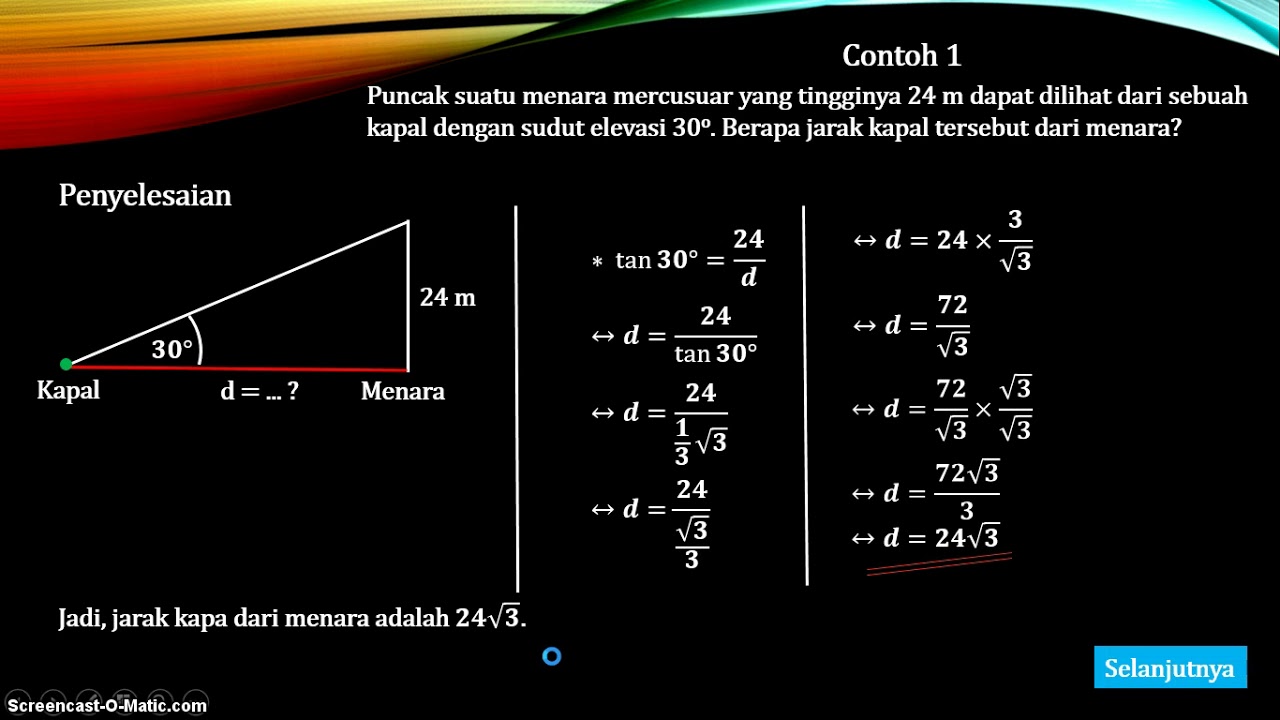 Kelas X MTK Wajib Bab 2 Trigonometri (Materi 4) YouTube Kelas X MTK Wajib Bab 2 Trigonometri (Materi 4) YouTube
