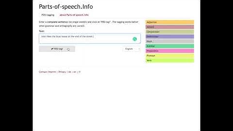 Downloading Nouns-only in Parts of Speech Tagger
