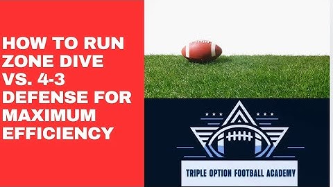 How to Run Zone Dive vs. 4-3 Defense for Maximum Efficiency