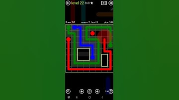 How To Solve Flow Free Scattered Pack Level 22 8x8 Board Hard Walk Through Solution Walkthrough