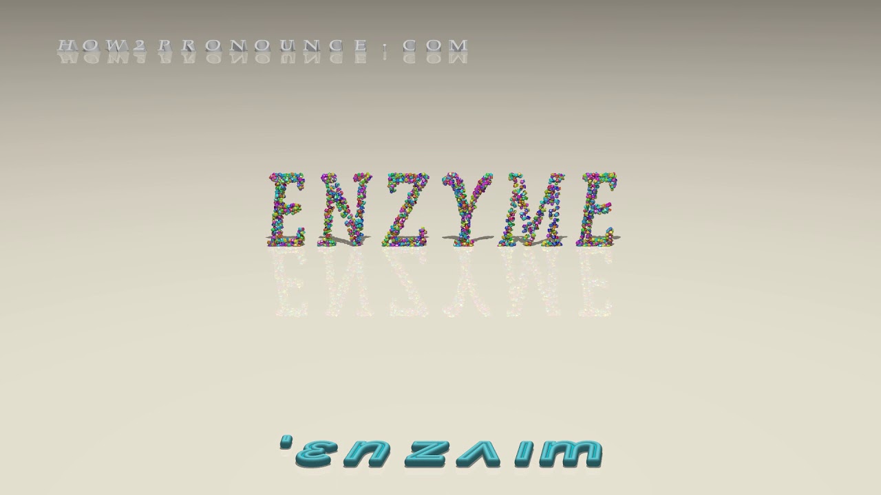 enzyme pronunciation YouTube