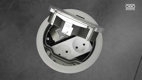 Installation GES R2 floor sockets