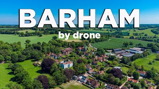 Dji Mini 2 Footage Of The Village Of Barham In Kent - Including St John The Baptist Church.